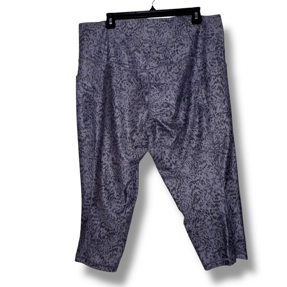 ATHLETA Salutation Stash Capri II Leggings Liquid Tempest Violet Women’s 2X - Picture 7 of 7
